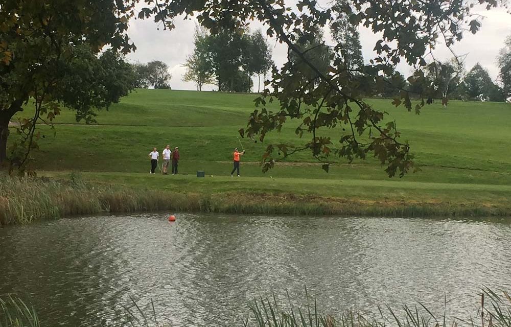 Anthony setting up a birdie on par 3